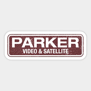 Parker Video (front & back design) Sticker